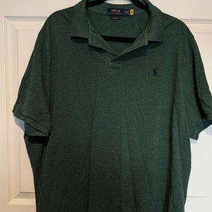 Polo Ralph Lauren | Men's Classic-Fit Mesh Polo Shirt | Green Heather | Size XXL